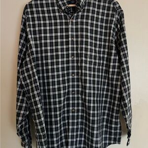 Brooks Brothers 346 Men’s Size Large 100% Cotton Plaid Button Down Long Sleeve